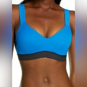 NWT Natori Size 34B Dynamic Contour Underwire Sports Bra Imperial Blue/Black